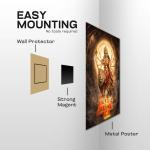 Maa Vaishno Devi: The Supreme Shakti of Faith & Fulfillment | Sacred Metal Poster