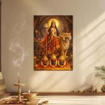 Maa Vaishno Devi: The Supreme Mother of Faith, Power & Fulfillment | Divine Metal Poster