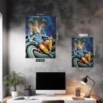 Vishnu: Cosmic Preserver of Eternal Balance Metal Poster