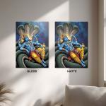 Vishnu: Cosmic Preserver of Eternal Balance Metal Poster
