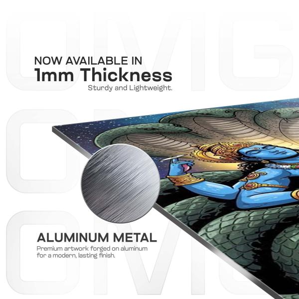 Vishnu: Cosmic Preserver of Eternal Balance Metal Poster